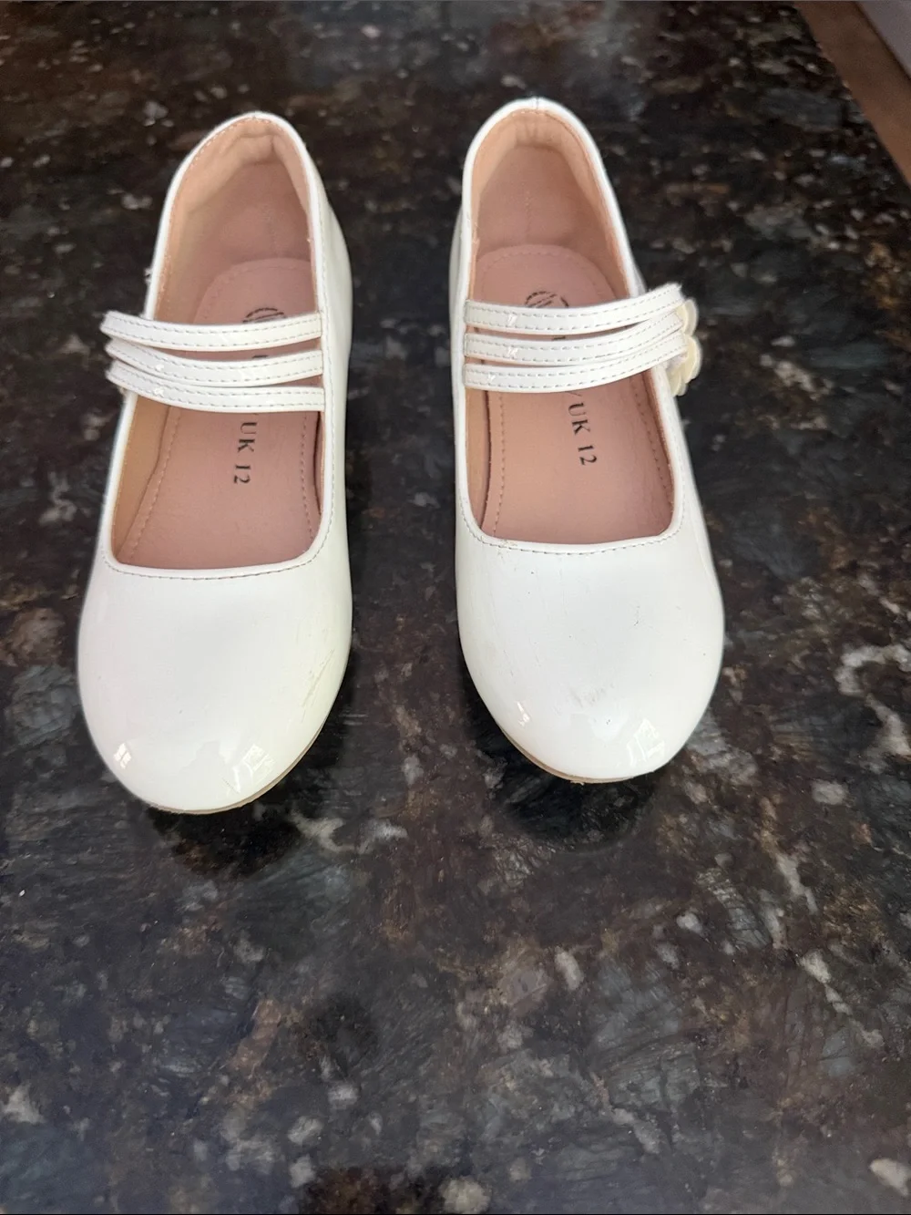 White size 12 girls shoes